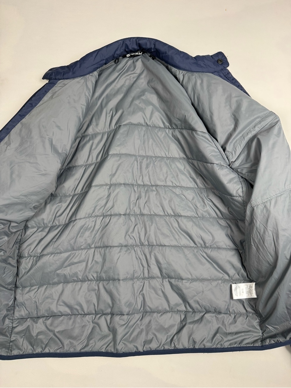 Travis Mathew Palisades Nylon Puffer Jacket Full Zip Blue Men’s L Retail $199 - Picture 8 of 9